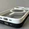MagSafe futrola za iPhone – prozirna, crna/bela zaštita