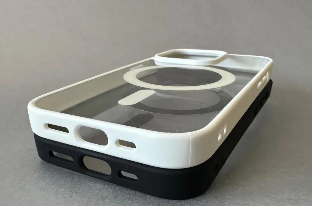 MagSafe futrola za iPhone – prozirna, crna/bela zaštita