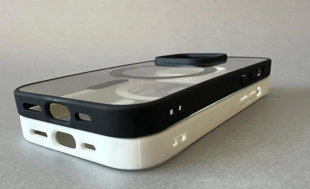 MagSafe futrola za iPhone – prozirna, crna/bela zaštita